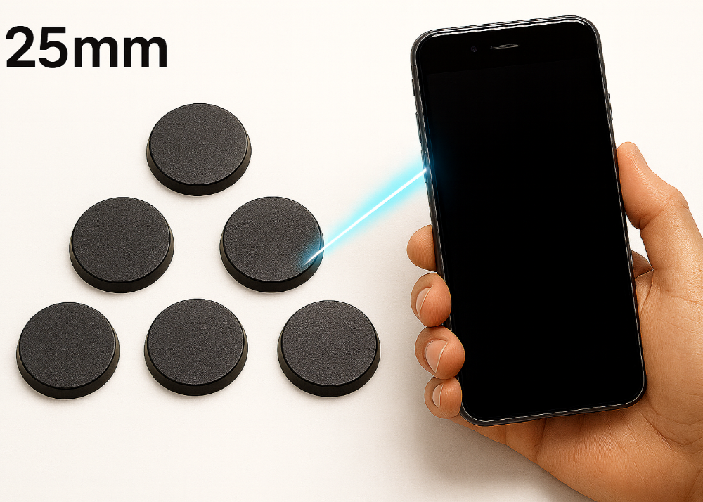 5 pc. Smartbases 25mm inc. 1 month app subscription